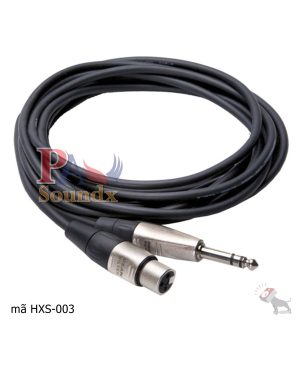 Jack kết nối một đầu canon( cái) ra đầu 6 ly ( stereo)